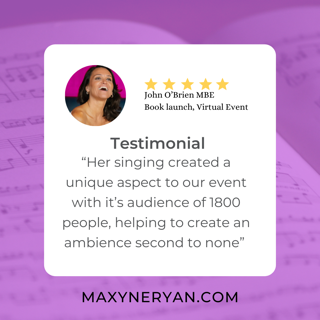 Maxyne Ryan Jazz and soul singer review