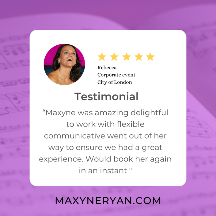 Corporate event booking Maxyne Ryan Duo review